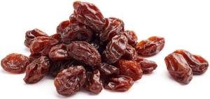 mindfully eating a raisin